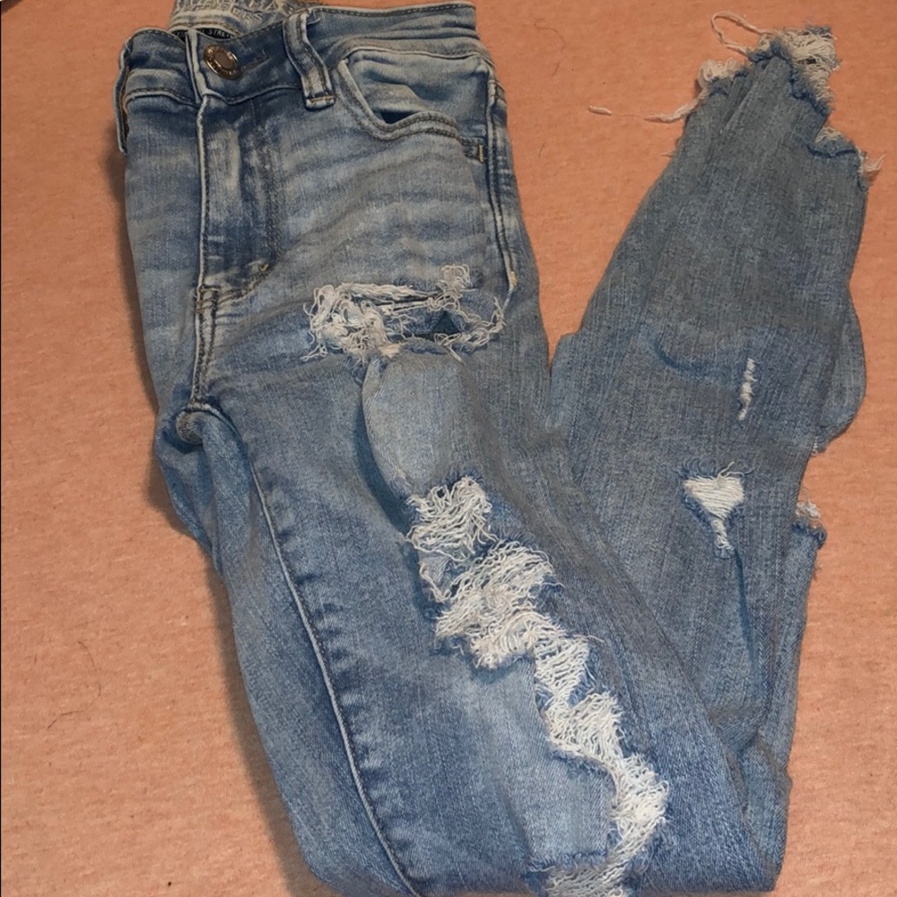 American Eagle high waisted skinny jeans size 0L